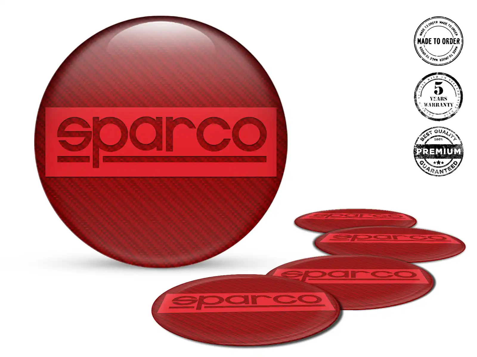 Sparco Rademblem Stil Harz-Dome-Upgrade